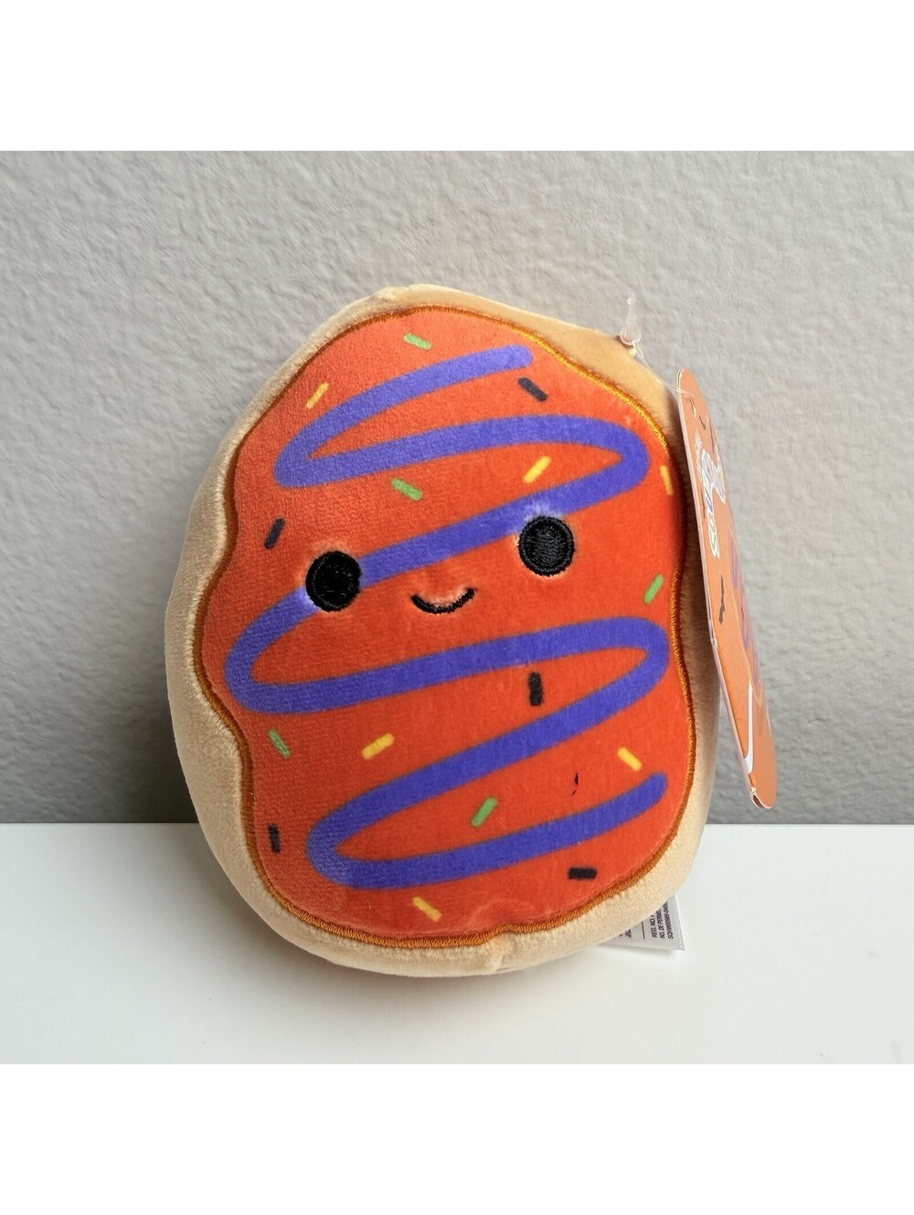 Squishmallows Jay Halloween Donut Plush Orange Purple Sprinkles NWT Jazwares